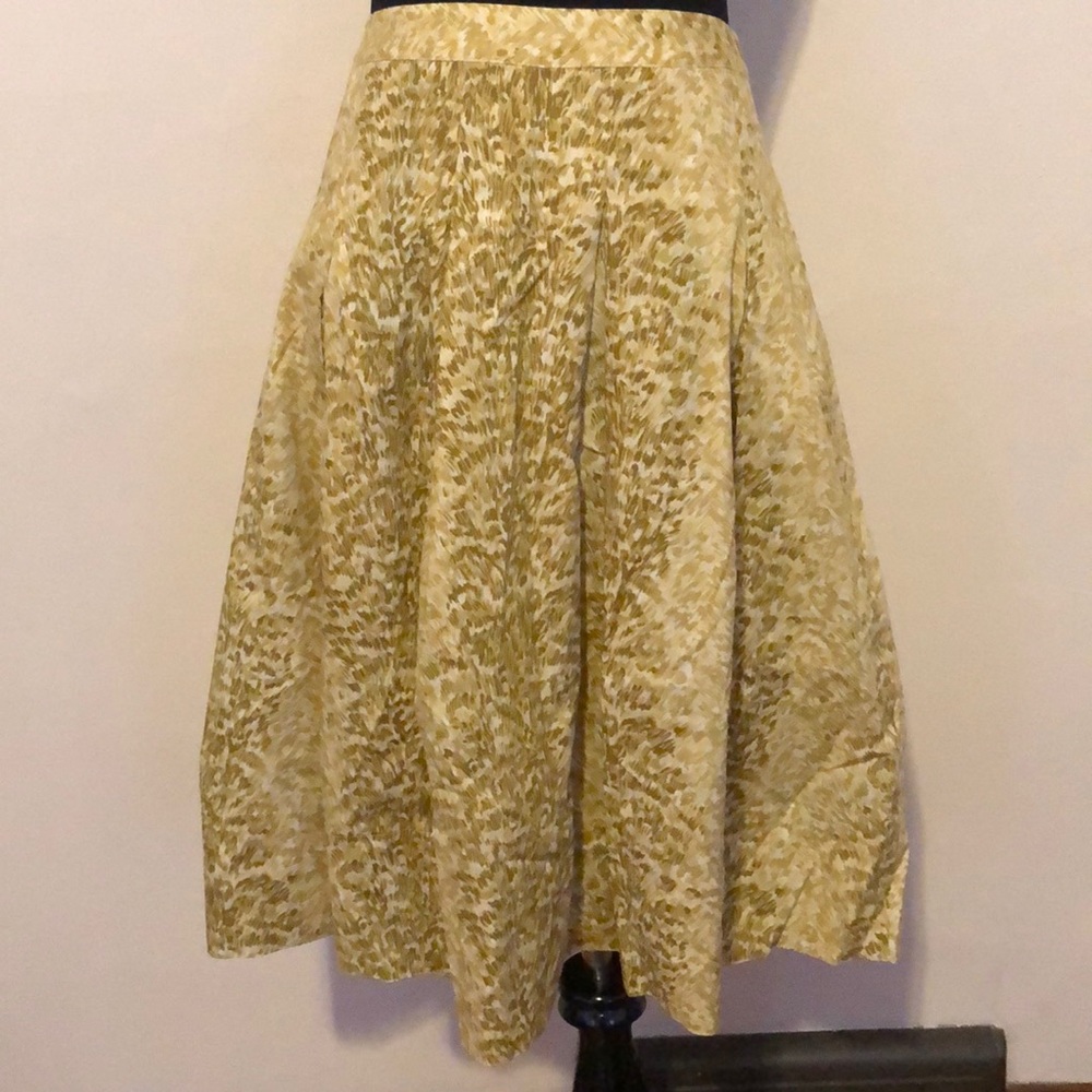 Talbots Patterned Pleated Skirt